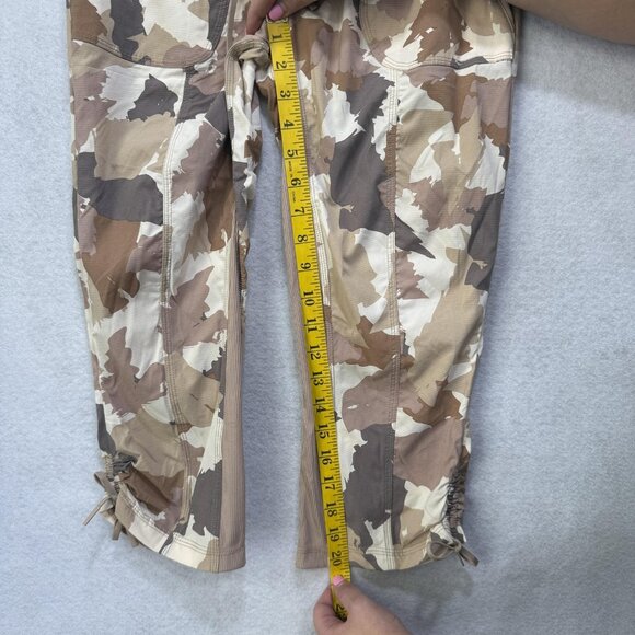 Indygena Pants Womens XS Camo Cropped Drawstring Outdoor Hiking Activewear - Picture 7 of 11